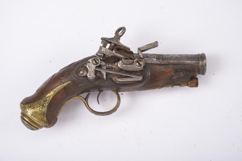 Pistola a pietra focaia alla micheletta da viaggio