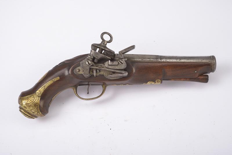 Pistola a pietra focaia alla micheletta