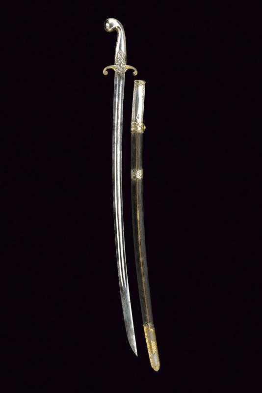 Sciabola con fornimenti in argento