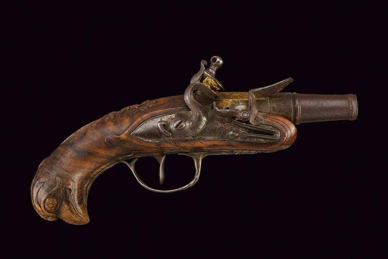 Pistola a pietra focaia da viaggio