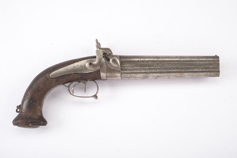 Pistola a luminello a due canne sovrapposte