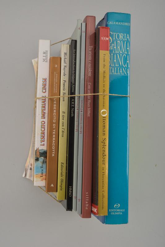 Lotto di dieci libri su armi antiche e militaria