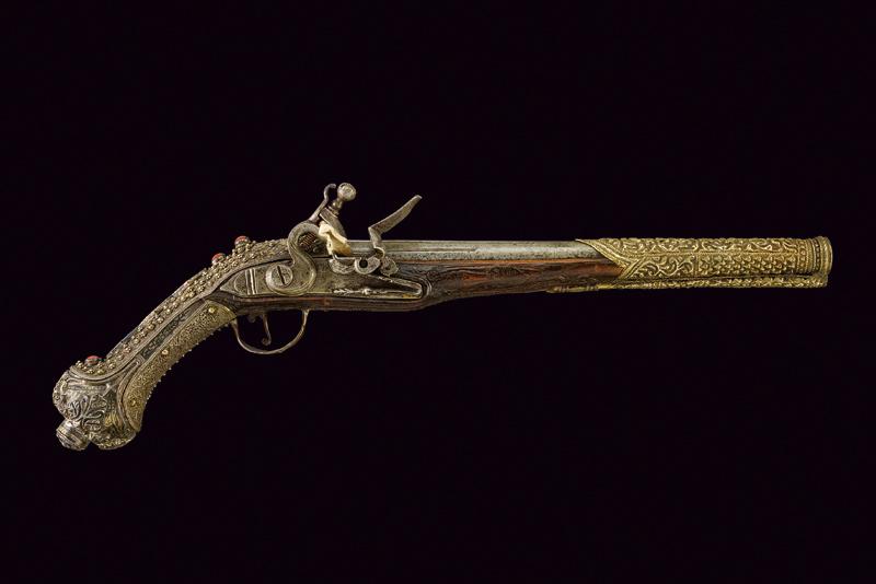 Pistola a pietra focaia in stile Ali Pasha