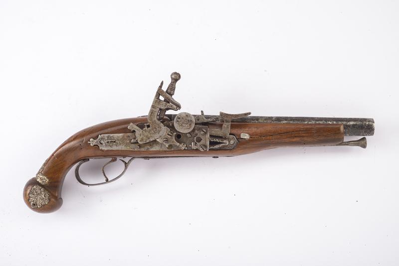 Pistola alla micheletta a pietra focaia