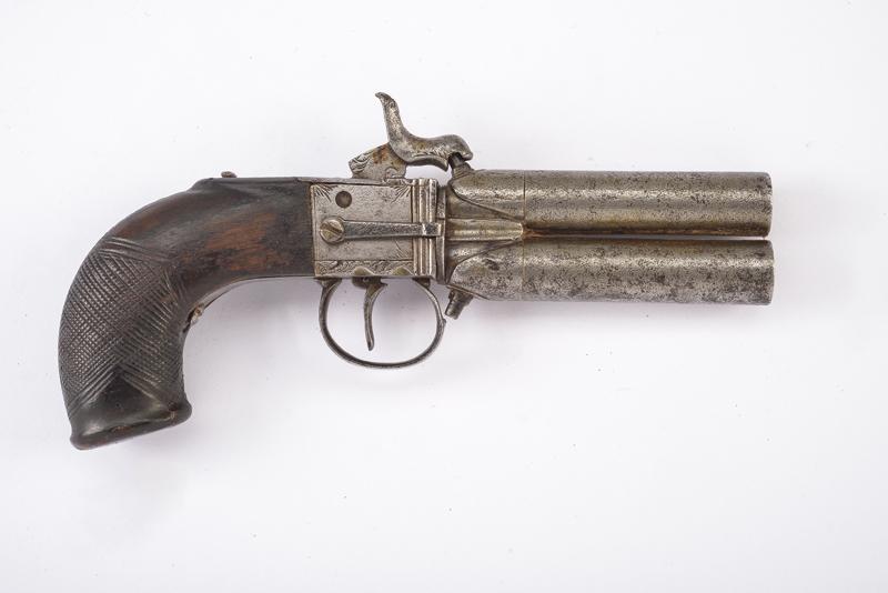 Pistola a luminello a due canne rotanti