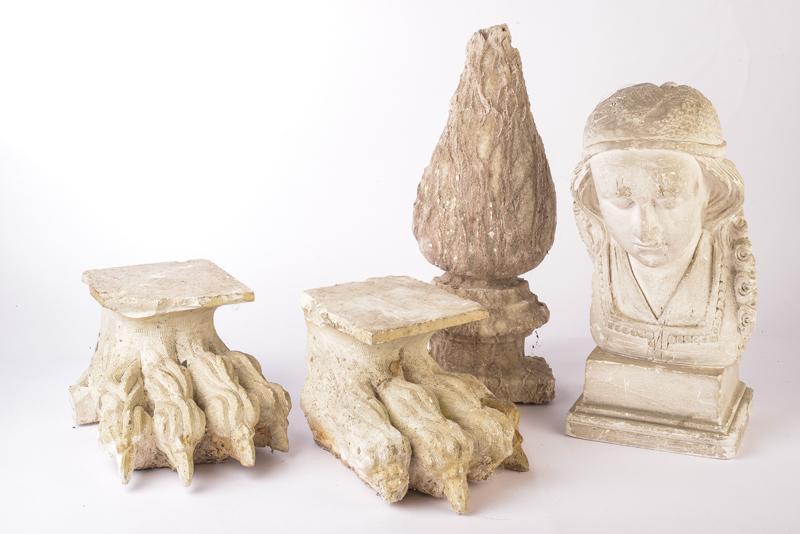 Lotto di quattro fregi architettonici