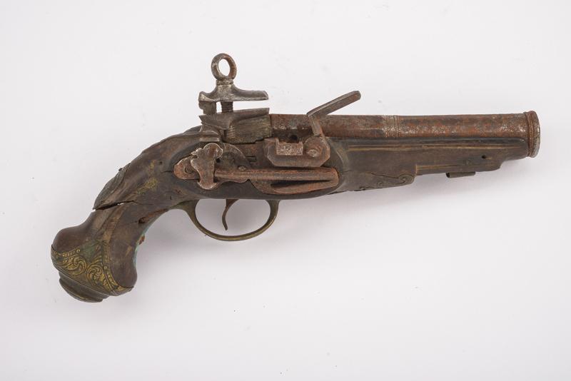 Pistola a pietra focaia alla micheletta