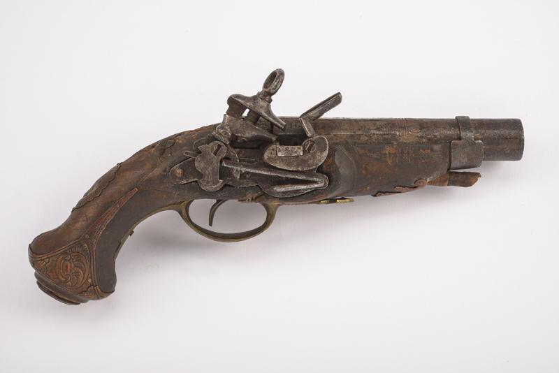 Pistola a pietra focaia alla micheletta