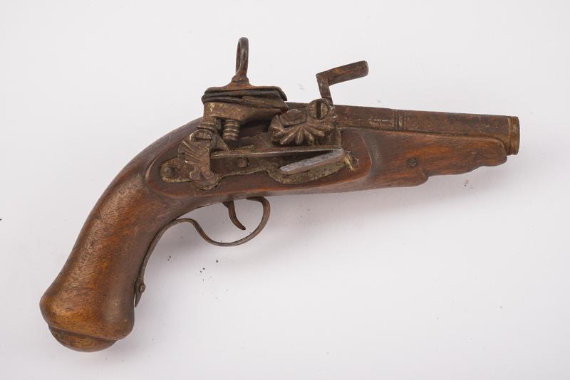 Pistola a pietra focaia alla micheletta