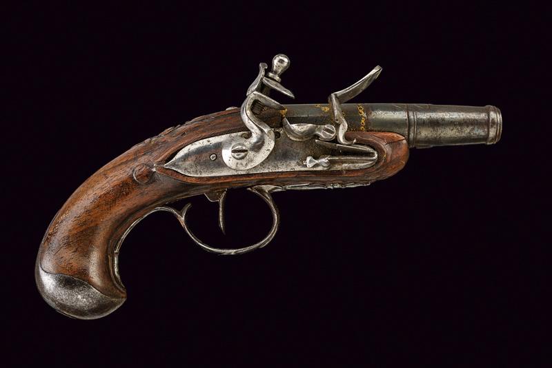 Pistola a pietra focaia da viaggio