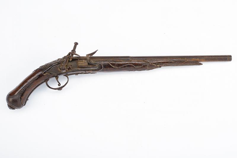 Pistola a pietra focaia alla romana