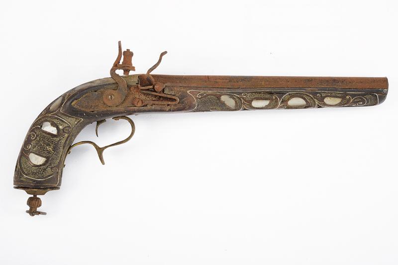 Pistola decorativa a pietra focaia