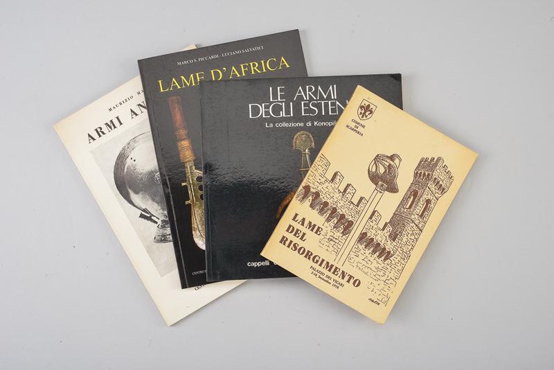 Lotto di quattro cataloghi di mostre