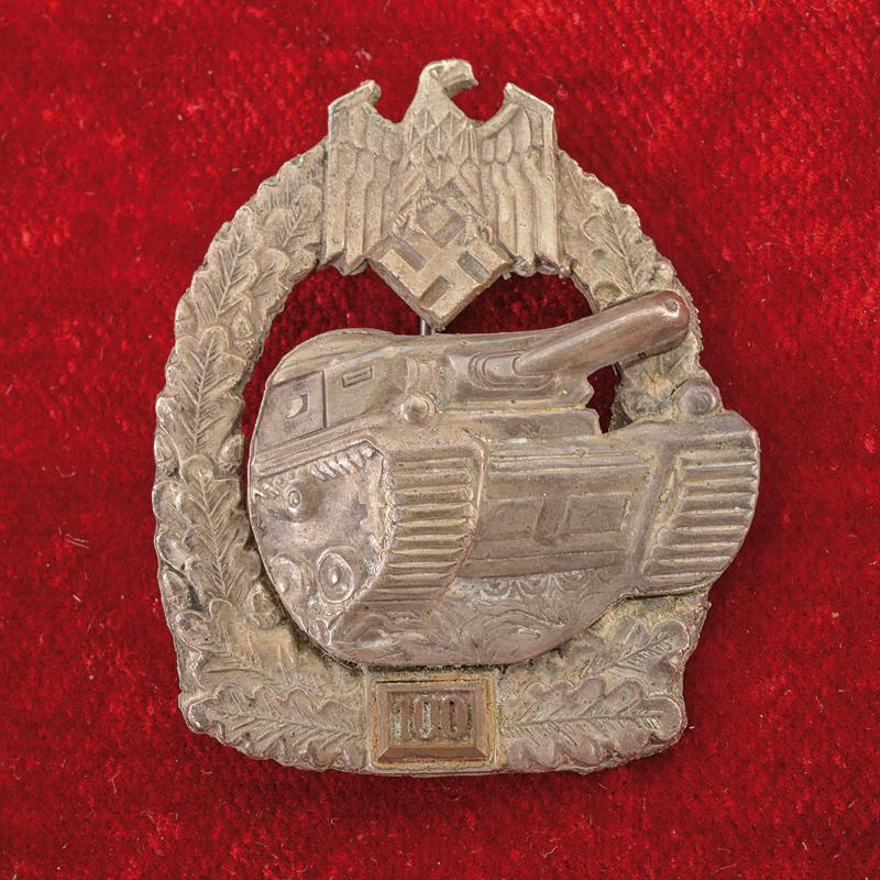 Distintivo da battaglia per carristi 100