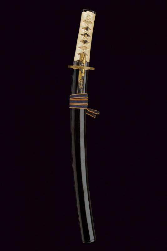 Wakizashi attribuito a Noshu Jumbo con elegante koshirae