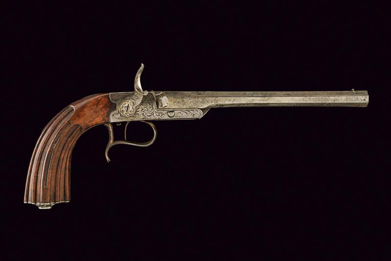 Pistola con sistema Flobert a retrocarica