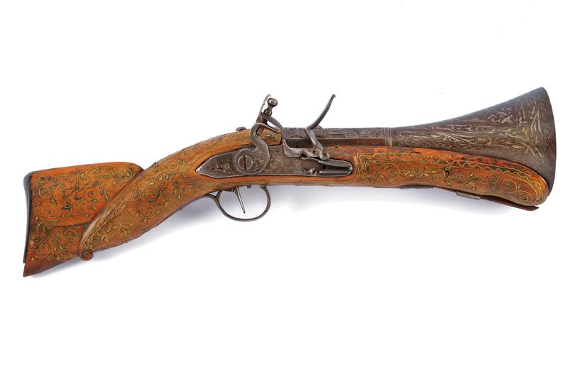Raro tromboncino a pietra focaia