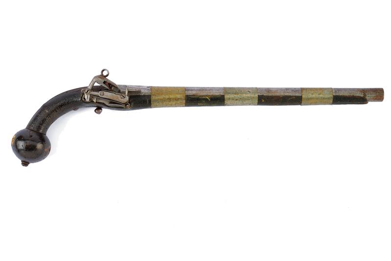 Pistola alla micheletta a pietra focaia