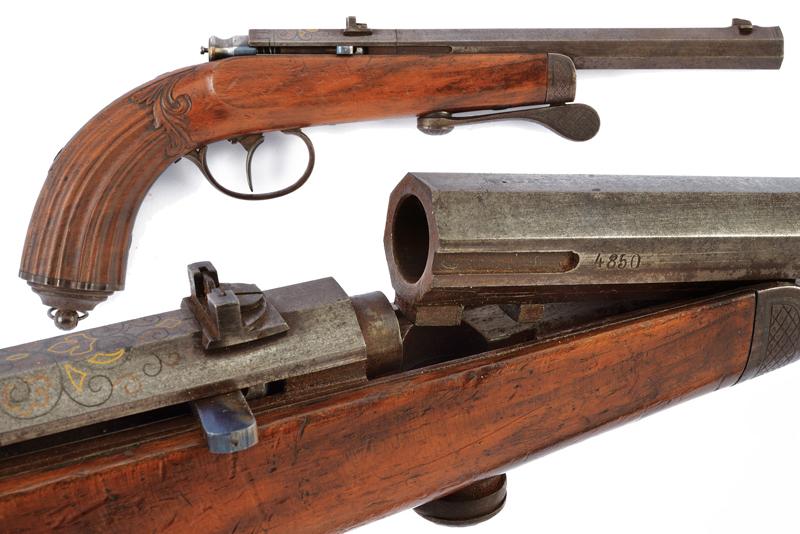 Pistola da tiro a retrocarica di Dreyse
