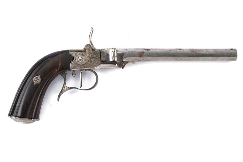 Pistola da tiro a retrocarica a luminello