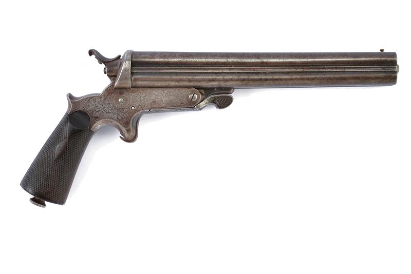 Pistola anulare a quattro canne tipo Sharps di Toni