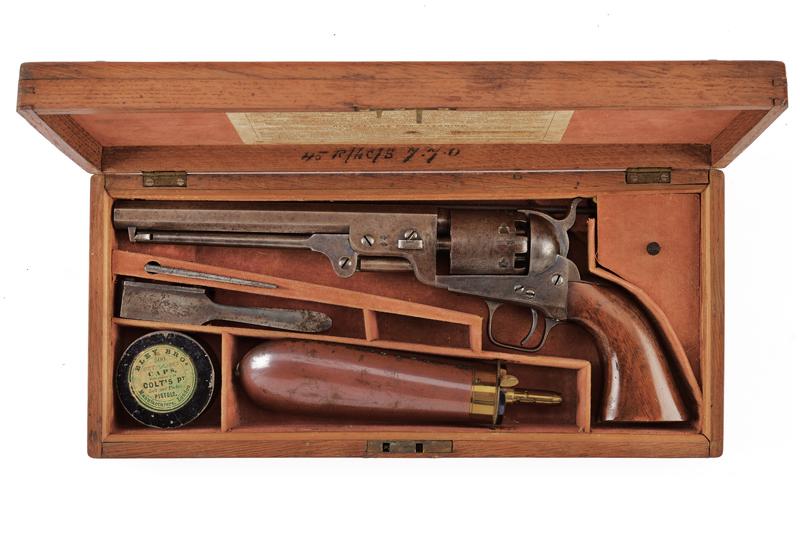 Colt Model 1851 Navy Revolver in cassetta