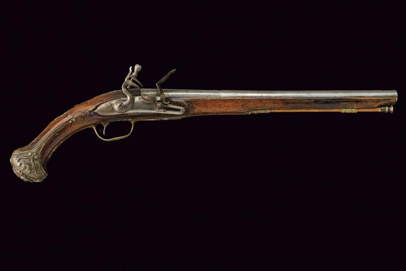 Pistola a pietra firmata H.I. Bury