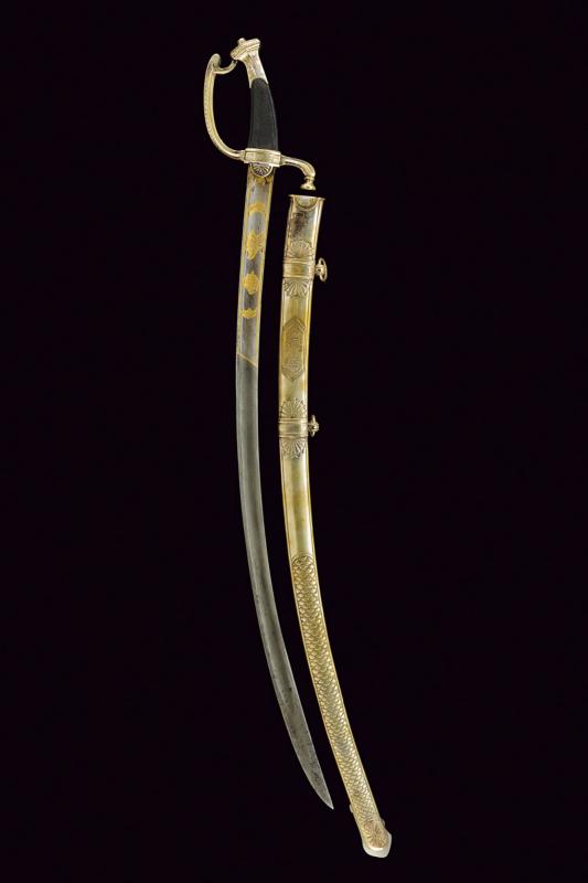 Sciabola per ufficiale della guardia del primo Impero