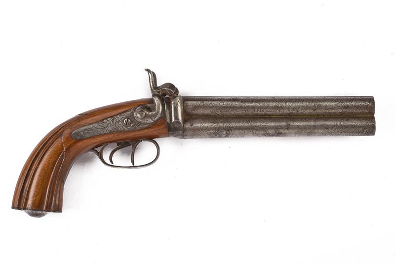 Pistola a luminello a due canne sovrapposte