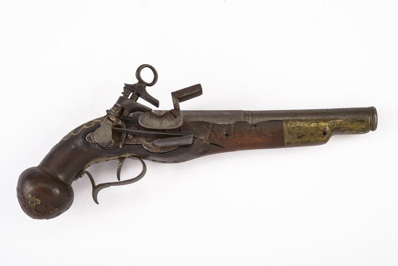 Pistola a pietra focaia alla micheletta