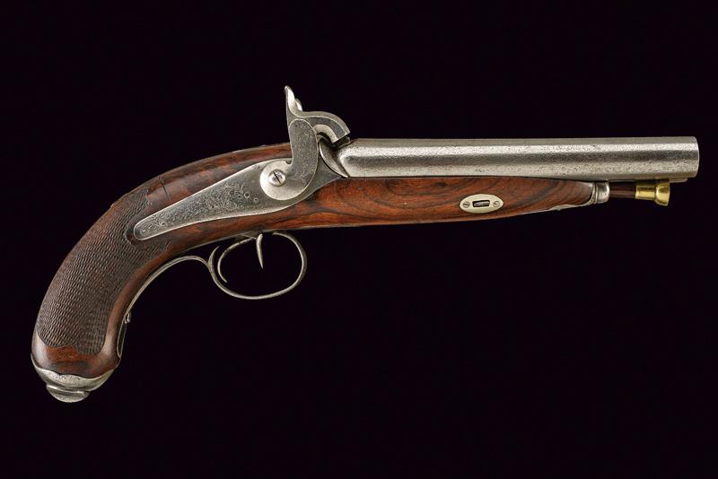 Pistola a luminello a due canne giustapposte