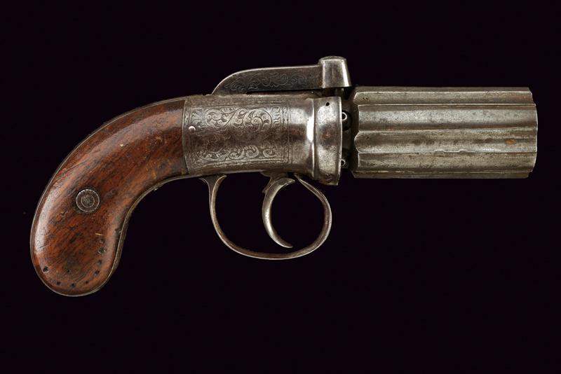 Pepperbox revolver a luminello di Reilly