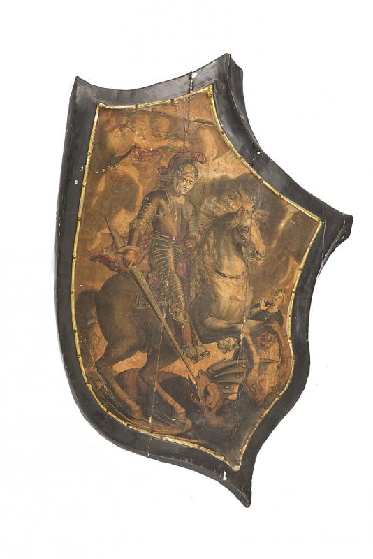 Scudo con effige di San Giorgio