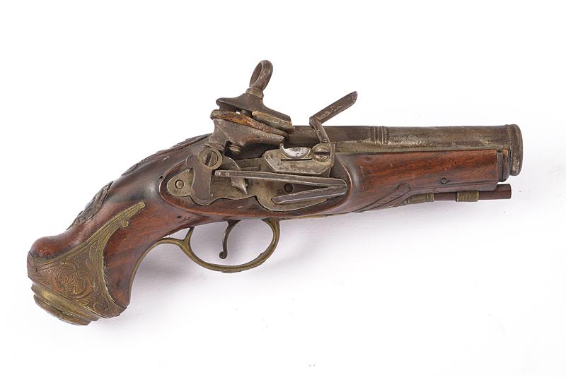 Pistola da viaggio a pietra focaia alla micheletta