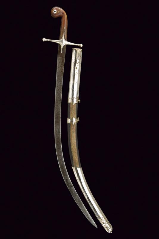 Shamshir con fornimenti in argento