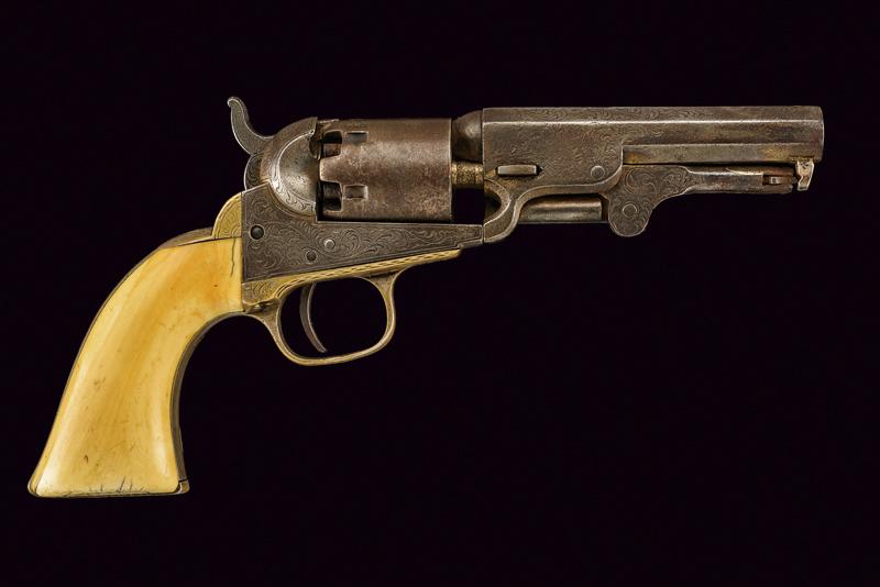 Colt Model 1849 Pocket Revolver incisa