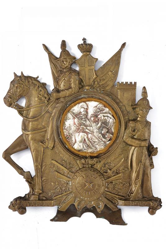 Cornice patriottica dei Carabinieri Reali
