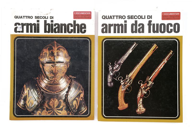Lotto di due libri su armi antiche