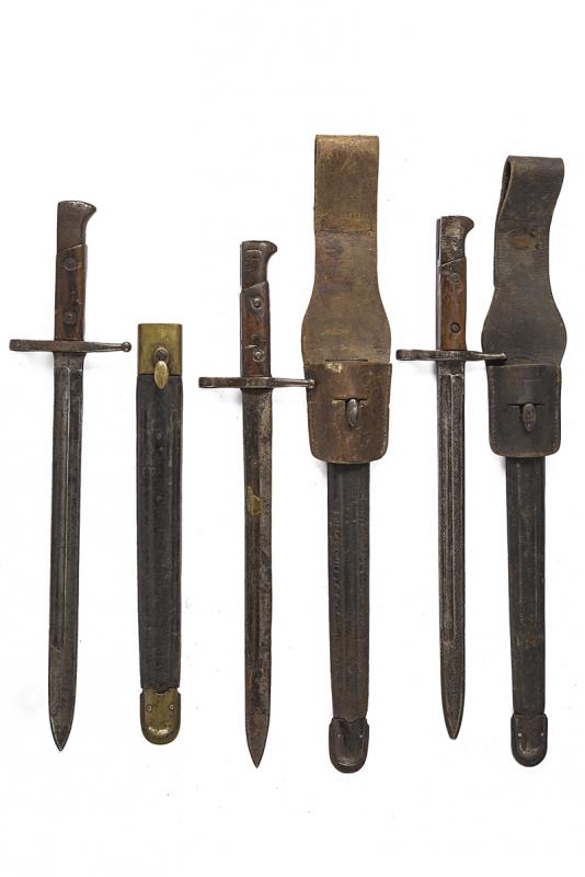 Lotto di tre baionette per Carcano Mod. 91