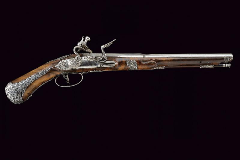 Bellissima pistola da fonda a pietra focaia di Vincenzo Mari
