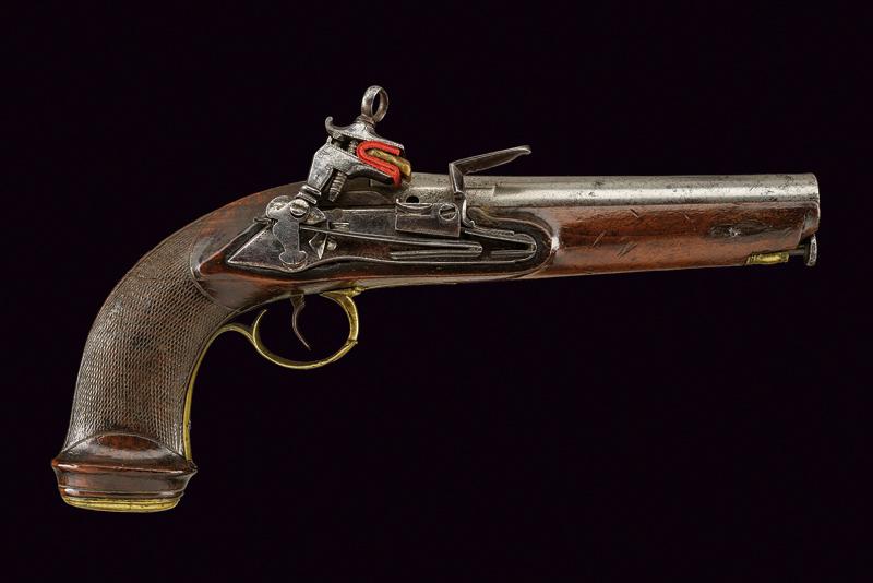Pistola alla micheletta a pietra focaia