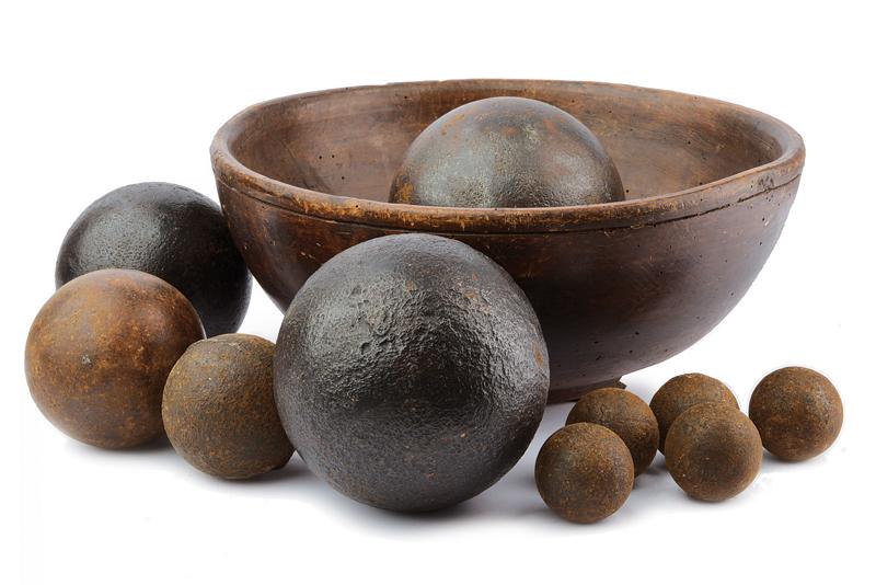 Lotto di palle di cannone