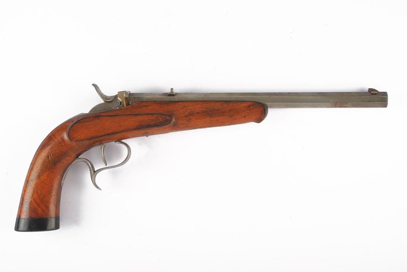 Pistola tipo Flobert a retrocarica