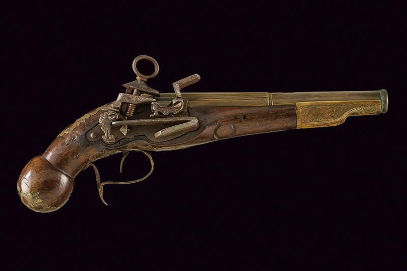 Pistola a pietra focaia alla micheletta