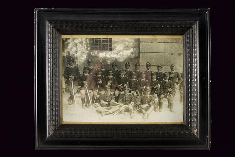 Foto originale di una compagnia di cavalleria
