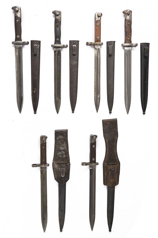 Lotto di baionette per Mauser 71/84 e Mannlicher 1895
