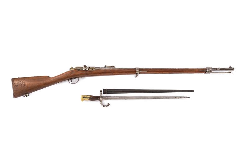 Fucile a retrocarica mod. 1866/74/80 con baionetta