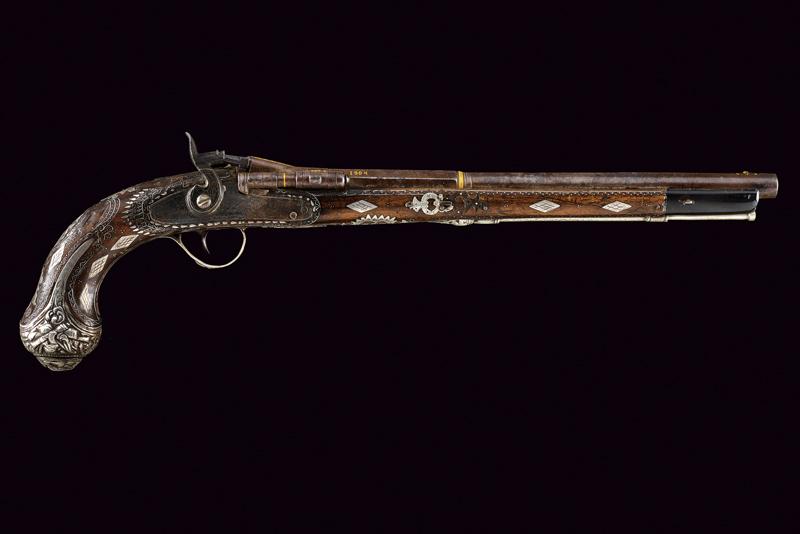 Pistola a retrocarica con otturatore tipo Snider