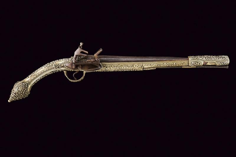 Pistola a pietra focaia alla micheletta