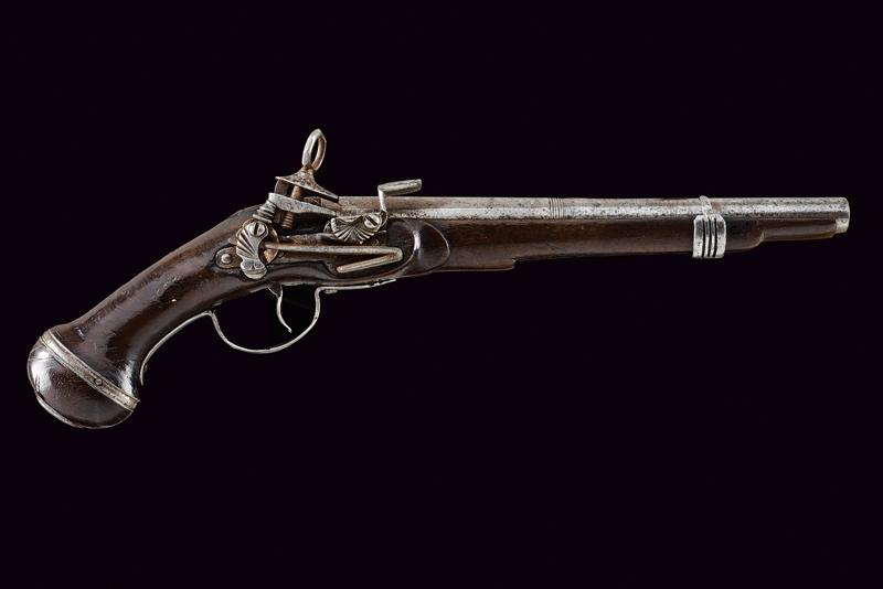 Pistola alla micheletta a pietra focaia